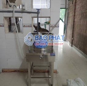 Nồi Đun Cốt Trà Sữa 100 Lít Bảo Phát: Giữ Trọn Hương Vị, Không Đóng Cặn Đáy Nồi