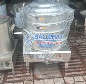 Nồi Hấp Xôi 2 Tầng Nhiều Ngăn Bằng Điện Bảo Phát: Nấu Xôi Nhiều Vị Cùng Lúc, Hạt Ráo Dẻo Mềm