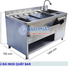 "Lột Xác" Không Gian Pha Chế Với Quầy Bar Inox 304: Sang Trọng, Chuyên Nghiệp, Thu Hút Mọi Ánh Nhìn