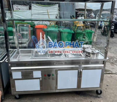 Tăng Khách Cho Quán Cơm Bằng Tủ Giữ Nóng Thức Ăn 15 Khay