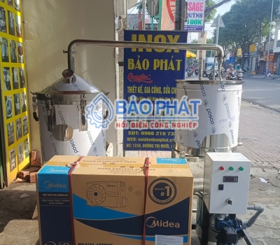 Thiết bị chưng cất tinh dầu sả 150 lít