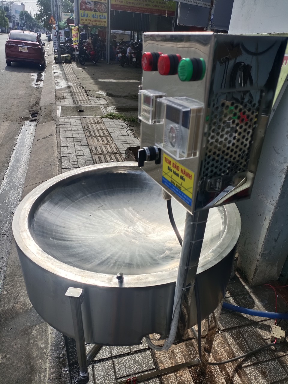 Chảo rang hạt điều công nghiệp
